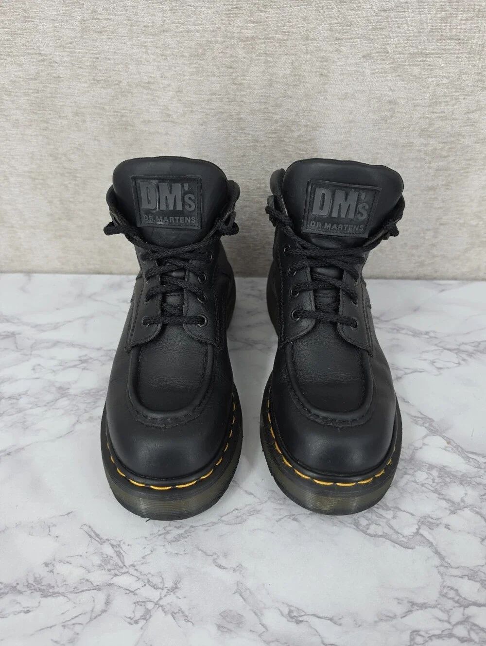 Dr. Martens 8595 Vintage Black Leather Lace-Up Boots Vintage England